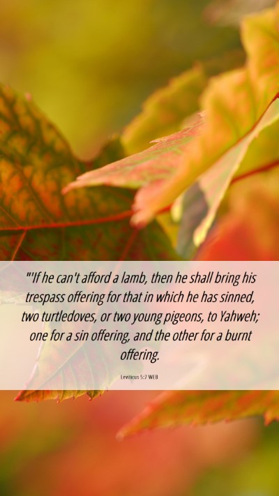 Picture 06 - Leviticus 5:7 WEB Mobile Phone Wallpaper - 