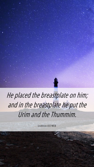 Picture 06 - Leviticus 8:8 WEB Mobile Phone Wallpaper - He placed the breastplate on him; and in the - Mobile Bible Verse Wallpaper
