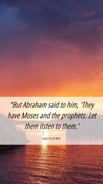 Picture 06 - Luke 16:29 WEB Mobile Phone Wallpaper - 