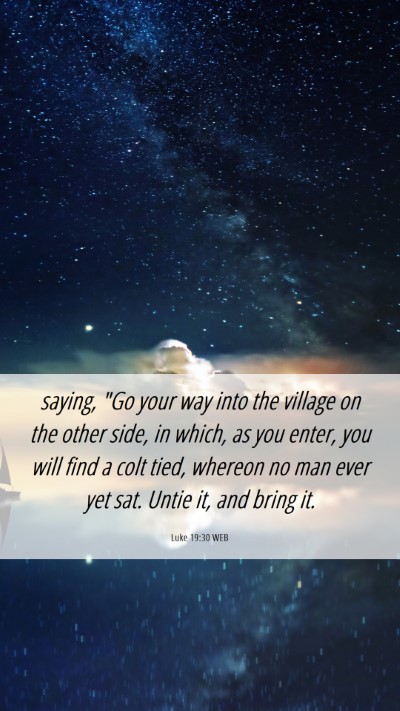 Picture 06 - Luke 19:30 WEB Mobile Phone Wallpaper - saying, 