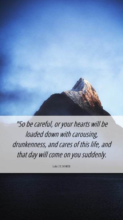 Picture 06 - Luke 21:34 WEB Mobile Phone Wallpaper - 