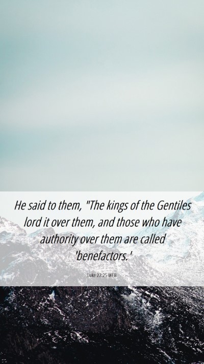 Picture 06 - Luke 22:25 WEB Mobile Phone Wallpaper - He said to them, 