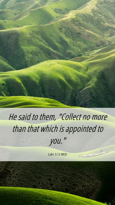 Picture 06 - Luke 3:13 WEB Mobile Phone Wallpaper - He said to them, 