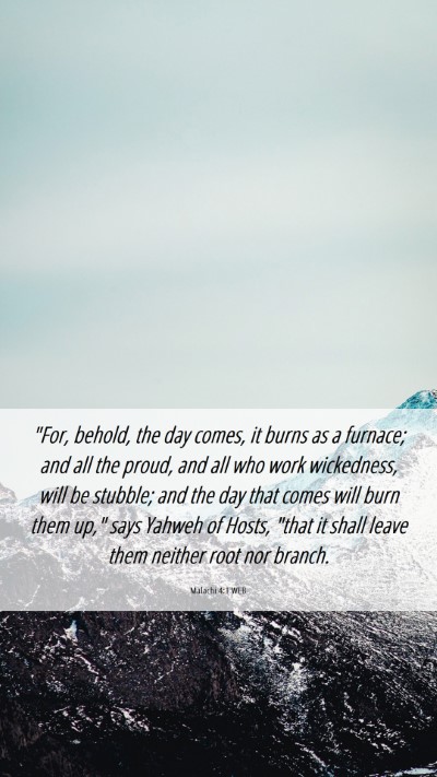 Picture 06 - Malachi 4:1 WEB Mobile Phone Wallpaper - 