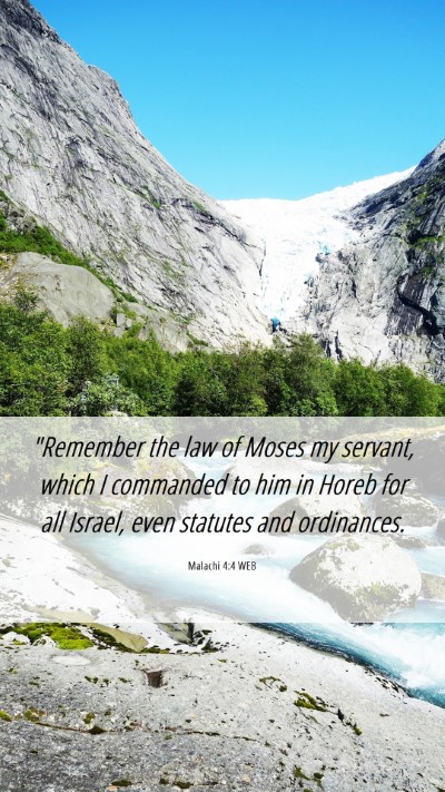 Picture 06 - Malachi 4:4 WEB Mobile Phone Wallpaper - 