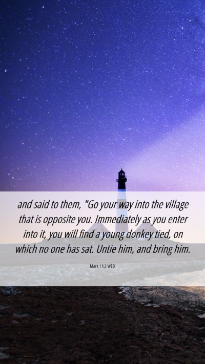 Picture 06 - Mark 11:2 WEB Mobile Phone Wallpaper - and said to them, 