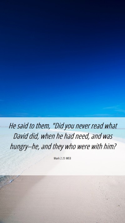 Picture 06 - Mark 2:25 WEB Mobile Phone Wallpaper - He said to them, 