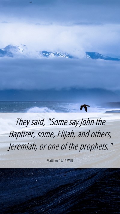 Picture 06 - Matthew 16:14 WEB Mobile Phone Wallpaper - They said, 