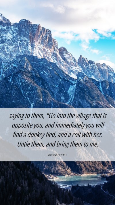Picture 06 - Matthew 21:2 WEB Mobile Phone Wallpaper - saying to them, 