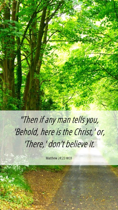 Picture 06 - Matthew 24:23 WEB Mobile Phone Wallpaper - 