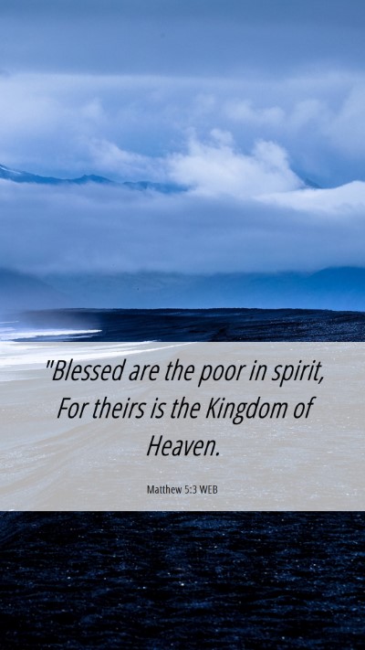 Picture 06 - Matthew 5:3 WEB Mobile Phone Wallpaper - 