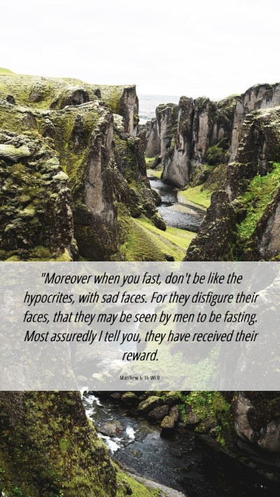 Picture 06 - Matthew 6:16 WEB Mobile Phone Wallpaper - 