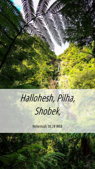 Picture 06 - Nehemiah 10:24 WEB Mobile Phone Wallpaper - Hallohesh, Pilha, - Mobile Bible Verse Wallpaper