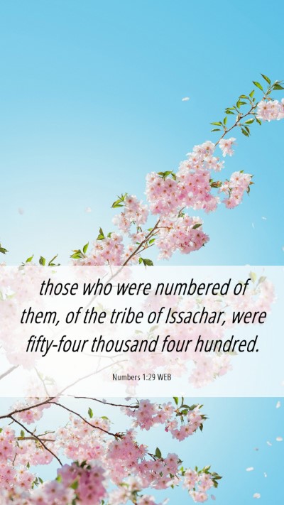 Picture 06 - Numbers 1:29 WEB Mobile Phone Wallpaper - those who were numbered of them, of the tribe of - Mobile Bible Verse Wallpaper