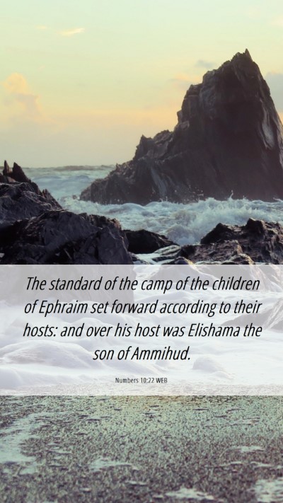 Picture 06 - Numbers 10:22 WEB Mobile Phone Wallpaper - The standard of the camp of the children of - Mobile Bible Verse Wallpaper