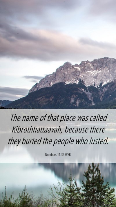 Picture 06 - Numbers 11:34 WEB Mobile Phone Wallpaper - The name of that place was called - Mobile Bible Verse Wallpaper