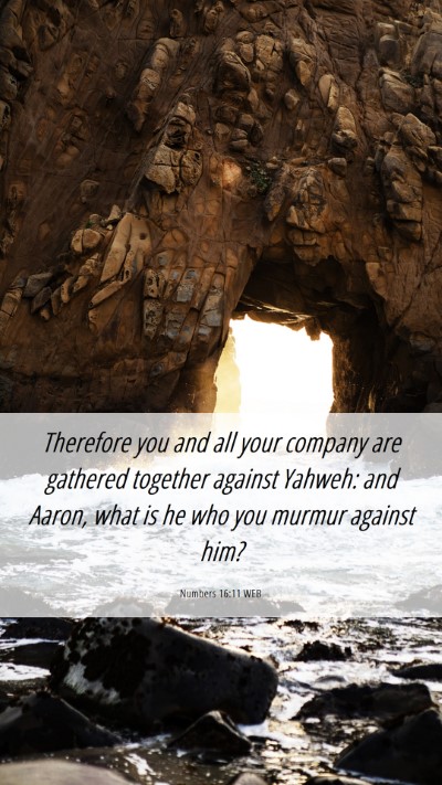 Picture 06 - Numbers 16:11 WEB Mobile Phone Wallpaper - Therefore you and all your company are gathered - Mobile Bible Verse Wallpaper