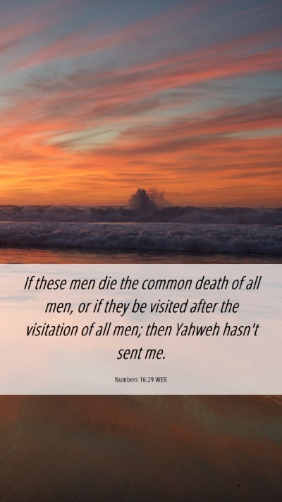 Picture 06 - Numbers 16:29 WEB Mobile Phone Wallpaper - If these men die the common death of all men, or - Mobile Bible Verse Wallpaper