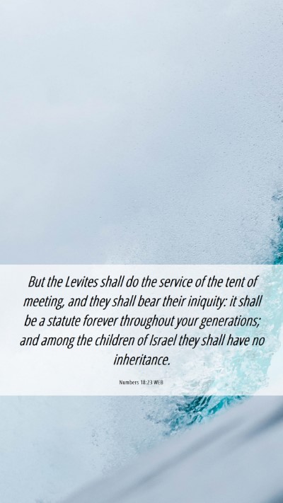 Picture 06 - Numbers 18:23 WEB Mobile Phone Wallpaper - But the Levites shall do the service of the tent - Mobile Bible Verse Wallpaper