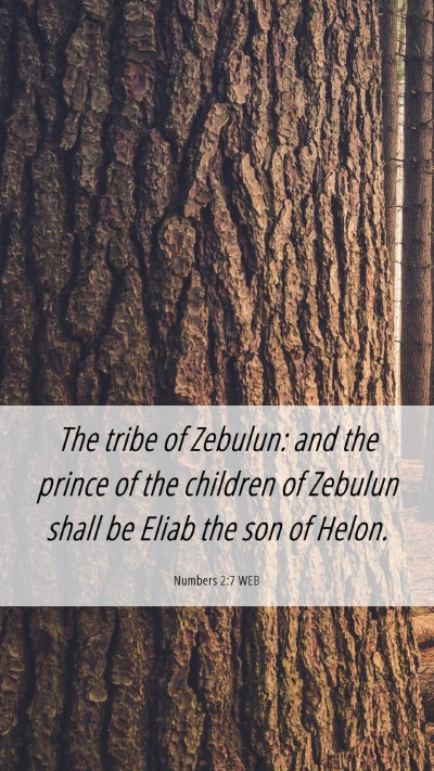 Picture 06 - Numbers 2:7 WEB Mobile Phone Wallpaper - The tribe of Zebulun: and the prince of the - Mobile Bible Verse Wallpaper