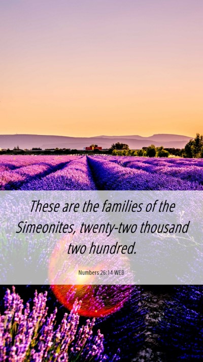 Picture 06 - Numbers 26:14 WEB Mobile Phone Wallpaper - These are the families of the Simeonites, - Mobile Bible Verse Wallpaper