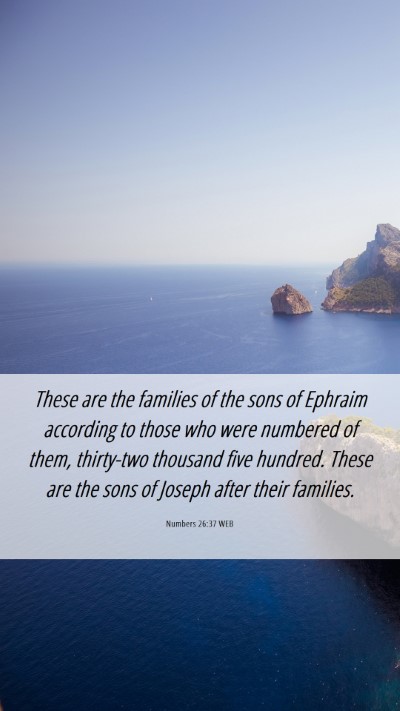Picture 06 - Numbers 26:37 WEB Mobile Phone Wallpaper - These are the families of the sons of Ephraim - Mobile Bible Verse Wallpaper