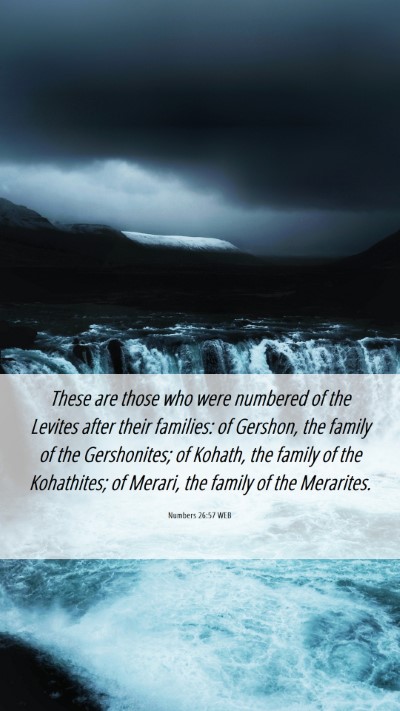Picture 06 - Numbers 26:57 WEB Mobile Phone Wallpaper - These are those who were numbered of the Levites - Mobile Bible Verse Wallpaper