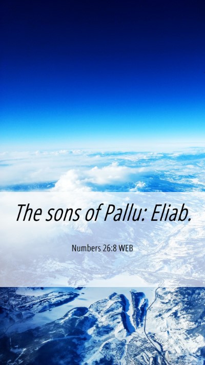 Picture 06 - Numbers 26:8 WEB Mobile Phone Wallpaper - The sons of Pallu: - Mobile Bible Verse Wallpaper