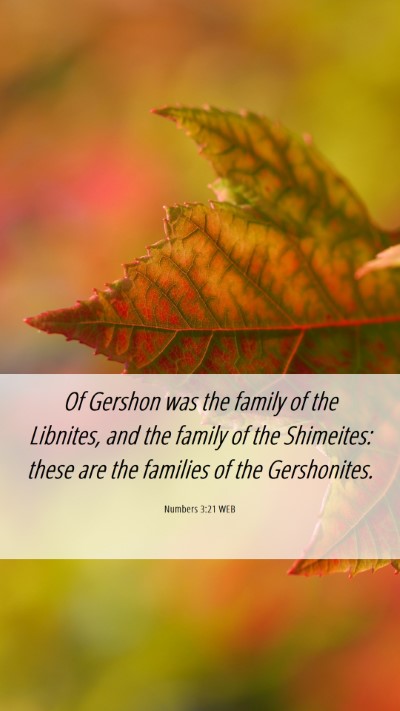 Picture 06 - Numbers 3:21 WEB Mobile Phone Wallpaper - Of Gershon was the family of the Libnites, and - Mobile Bible Verse Wallpaper