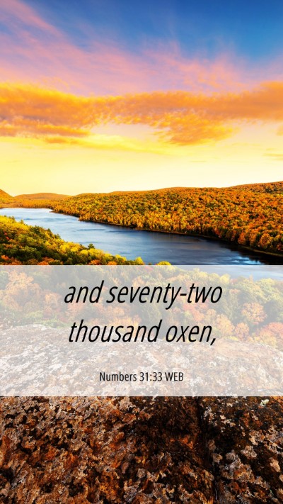 Picture 06 - Numbers 31:33 WEB Mobile Phone Wallpaper - and seventy-two thousand - Mobile Bible Verse Wallpaper