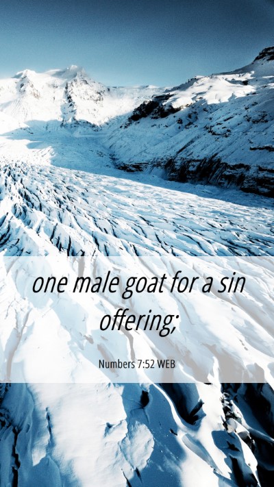 Picture 06 - Numbers 7:52 WEB Mobile Phone Wallpaper - one male goat for a sin - Mobile Bible Verse Wallpaper