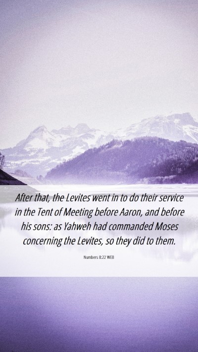 Picture 06 - Numbers 8:22 WEB Mobile Phone Wallpaper - After that, the Levites went in to do their - Mobile Bible Verse Wallpaper