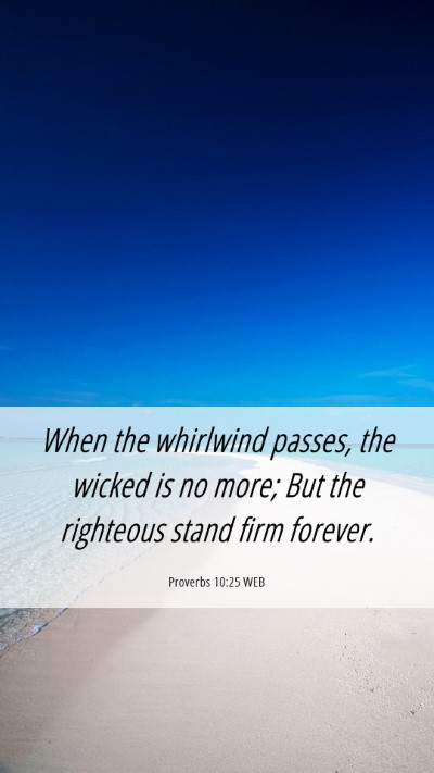 Picture 06 - Proverbs 10:25 WEB Mobile Phone Wallpaper - When the whirlwind passes, the wicked is no more; - Mobile Bible Verse Wallpaper