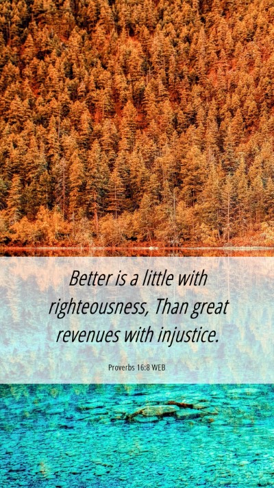 Picture 06 - Proverbs 16:8 WEB Mobile Phone Wallpaper - Better is a little with righteousness, Than great - Mobile Bible Verse Wallpaper