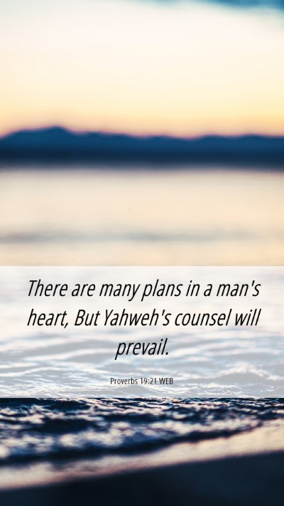 Picture 06 - Proverbs 19:21 WEB Mobile Phone Wallpaper - There are many plans in a man's heart, But - Mobile Bible Verse Wallpaper