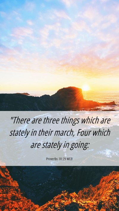 Picture 06 - Proverbs 30:29 WEB Mobile Phone Wallpaper - 