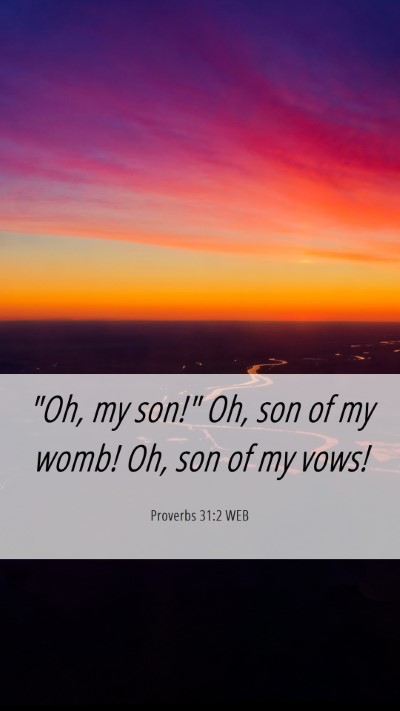 Picture 06 - Proverbs 31:2 WEB Mobile Phone Wallpaper - 