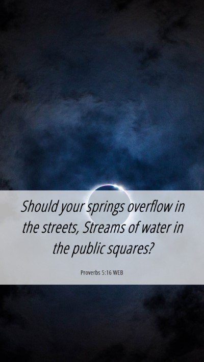 Picture 06 - Proverbs 5:16 WEB Mobile Phone Wallpaper - Should your springs overflow in the streets, - Mobile Bible Verse Wallpaper
