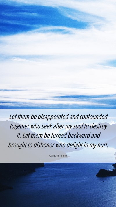 Picture 06 - Psalms 40:14 WEB Mobile Phone Wallpaper - Let them be disappointed and confounded together - Mobile Bible Verse Wallpaper