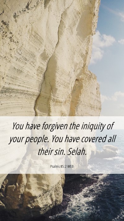 Picture 06 - Psalms 85:2 WEB Mobile Phone Wallpaper - You have forgiven the iniquity of your people. - Mobile Bible Verse Wallpaper