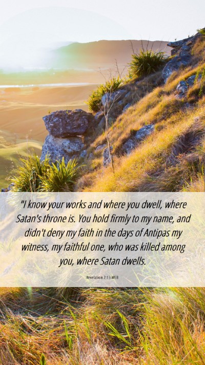 Picture 06 - Revelation 2:13 WEB Mobile Phone Wallpaper - 