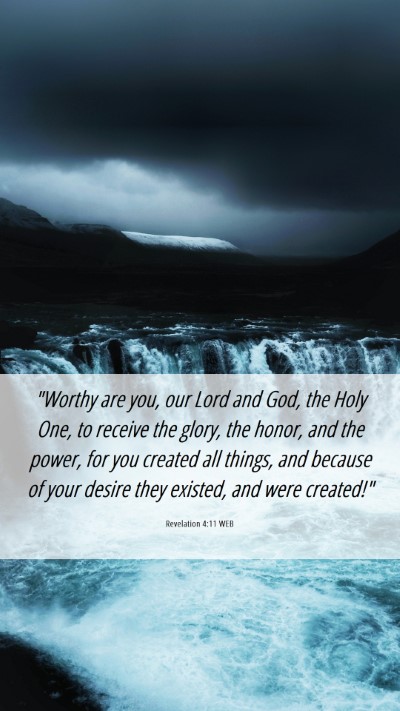 Picture 06 - Revelation 4:11 WEB Mobile Phone Wallpaper - 