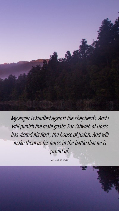 Picture 06 - Zechariah 10:3 WEB Mobile Phone Wallpaper - My anger is kindled against the shepherds, And I - Mobile Bible Verse Wallpaper