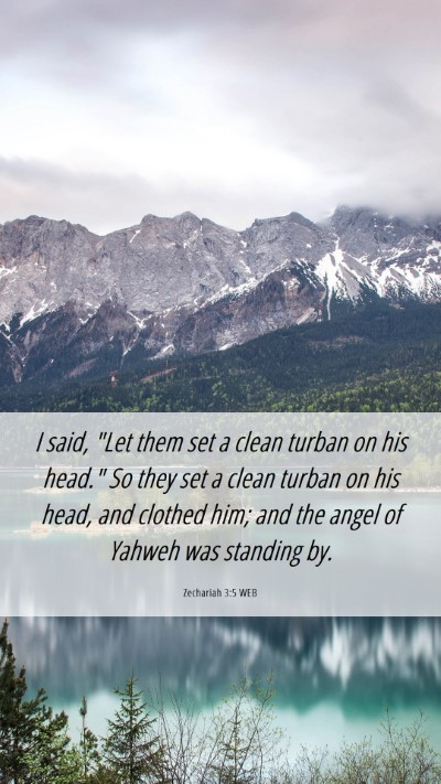 Picture 06 - Zechariah 3:5 WEB Mobile Phone Wallpaper - I said, 