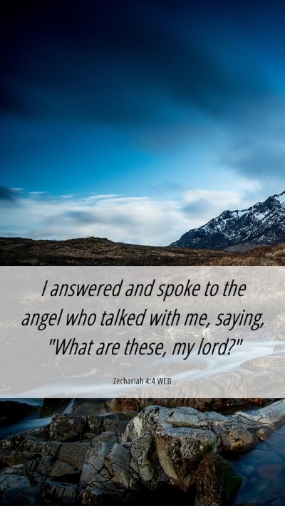 Picture 06 - Zechariah 4:4 WEB Mobile Phone Wallpaper - I answered and spoke to the angel who talked with - Mobile Bible Verse Wallpaper