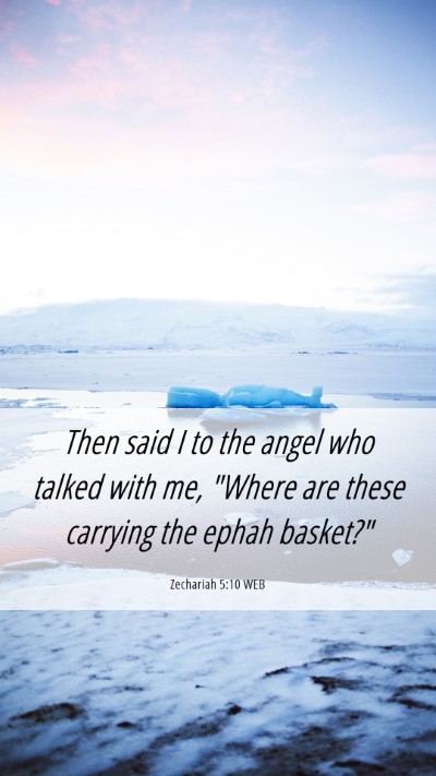 Picture 06 - Zechariah 5:10 WEB Mobile Phone Wallpaper - Then said I to the angel who talked with me, - Mobile Bible Verse Wallpaper