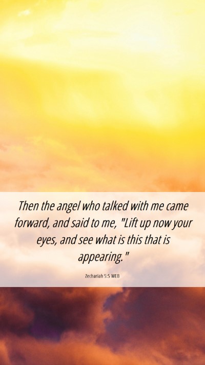 Picture 06 - Zechariah 5:5 WEB Mobile Phone Wallpaper - Then the angel who talked with me came forward, - Mobile Bible Verse Wallpaper