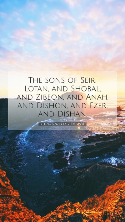 Picture 07 - 1 Chronicles 1:38 WEB Mobile Phone Wallpaper - The sons of Seir: Lotan, and Shobal, and Zibeon, - Mobile Bible Verse Wallpaper