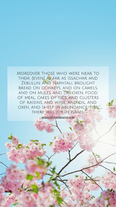 Picture 07 - 1 Chronicles 12:40 WEB Mobile Phone Wallpaper - Moreover those who were near to them, [even] as - Mobile Bible Verse Wallpaper