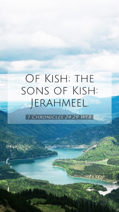Picture 07 - 1 Chronicles 24:29 WEB Mobile Phone Wallpaper - Of Kish; the sons of Kish: - Mobile Bible Verse Wallpaper